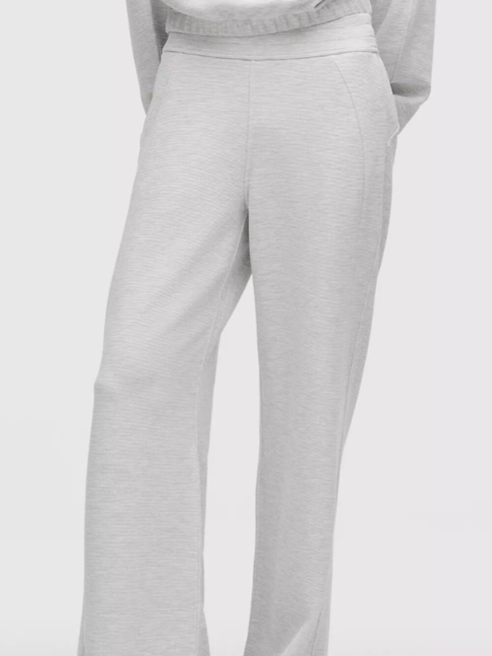 Scuba Mid-Rise Wide-Leg Pant Waffle
